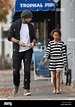 Gabriel Aubry and his daughter Nahla Aubry go out to lunch together ...