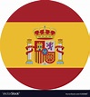 Spain flag isolated icon Royalty Free Vector Image