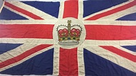 Huge English flag with Crown, WW1 period. British - Catawiki