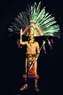 Model of Moctezuma II in his magnificent quetzal-and-cotinga-feathered ...