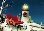 Christmas lighthouse | A wonderful Christmas lighthouse, sen… | sarip63 ...