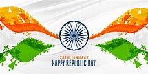 happy republic day indian abstract flag banner background - Download ...