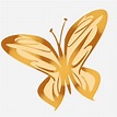 Golden Butterflies PNG Transparent, Golden Pretty Butterfly ...