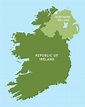 Republic of ireland map - Road map of republic of ireland (Northern ...