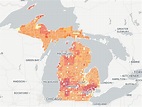 See a map chronicling population changes across Michigan - mlive.com