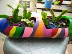 MacetaS RecicladaS♥ botella acostada multicolor | Plants, Planter pots ...