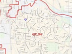 Ann Arbor MI Zip Code Map