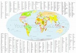 Alphabetical order of countries.plus world map. | World map, World, Map
