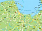 Gdańsk area road map