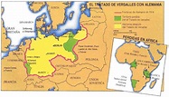 Mapa del Tratado de Versalles | Fuentes para la Historia del Mundo ...
