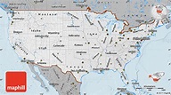 Gray Map of United States