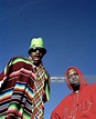 Hip hop duo Outkast poses at a portrait session in 2002. Andre 3000 ...