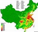 Population density map of China - Vivid Maps