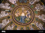 Mosaics in the Arian Baptistery depicting the Baptism of Jesus by Saint ...