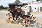 Horse Drawn Surrey Carriage Buggy Wagon Cart Sleigh Antique | Wagon ...