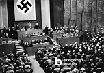 Image of Hermann Goering opens the Reichstag, 1933 (b/w photo)