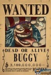 One Piece Buggy Wanted Poster 42CM | One Piece Universe