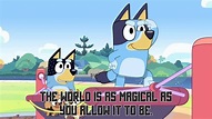 bluey pic with a quote | Disney junior, Tv show quotes, Book tv