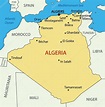 República Democrática de Argelia - mapa vectorial 2022