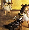 1880 - Classe de Ballet, salle de danse Huile sur Toile 81,6x76,5 cm ...