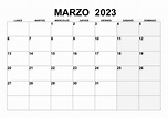 Calendario marzo 2023 – calendarios.su