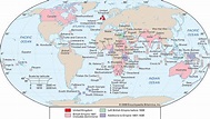 British Empire Countries Map At Its Height And Facts Britannica ...