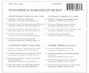 4 American Baritones of the Past (CD) – jpc