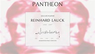 Reinhard Lauck Biography - German footballer (1946–1997) | Pantheon