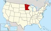 Large detailed location map of Minnesota state. Minnesota state large ...