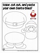 Preschool Santa Christmas Cut and Paste Activity Pages | Woo! Jr. Kids ...