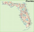 Florida road map with cities and towns - Ontheworldmap.com