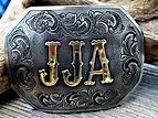 Custom Men's Western Belt Buckle, Personalized in 2020 | Custom belt ...