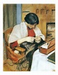Elisabeth Gerhardt Sewing by August Macke Print | August macke, Macke ...