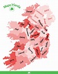 Mapa de Irlanda: Los 32 Condados y 4 Provincias de la República de ...