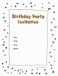 Free Printable Kids Birthday Invitations