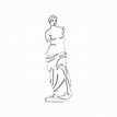 Vector illustration of statue of Venus de Milo 12605604 Vector Art at ...