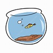 Fish Tank PNG ,dibujos Pez Tahk Pintado A Mano, Pecera De Dibujos ...