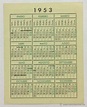 calendario para el año 1953. publicidad coopera - Comprar Calendarios ...