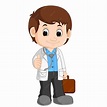 Premium Vector | Cute doctor cartoon