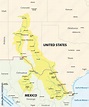 Map of the Rio Grande, Rio Bravo Drainage Basin, Mexico, United States ...