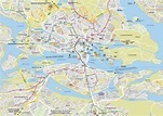 Stockholm-Stadtplan - City map-Stockholm (Södermanland und Uppland ...