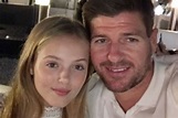 Steven Gerrard poses for sweet selfie with daughter Lily, 14 - who ...