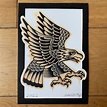 Traditional A5 Eagle Old School Tattoo Flash Print | Etsy