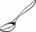 Drawing of a spoon, illustration, vector on white background. 13818768 ...