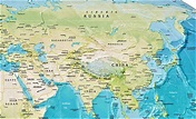 Mapa de Asia para imprimir | Político | Físico | Mudo | Nombres · 2022