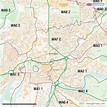 Warrington Vector Street Map