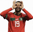 Youssef En-Nesyri Morocco football render - FootyRenders