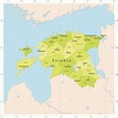 Mapas de Estonia, uno de lso 3 países Bálticos 2024