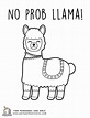 Easy Cute Easy Llama Coloring Page - img-stache