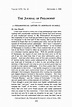 A Philosophical Letter to Bertrand Russell - Daniel Cory - The Journal ...